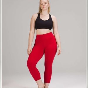Lululemon Instill HR 25” Red Leggings